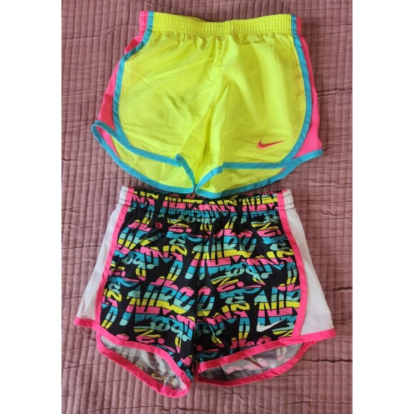 Nike 6M (Kids) 5-6Year Dri-FIT Tempo Running Shorts Size Medium Lot of 2 - Picture 1 of 4